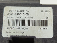 2017 Ford Explorer Radio AM FM Cd Player Receiver Replacement P/N:B5T-18A802-FA GB5T-14D017-CD Fits OEM Used Auto Parts - Oe