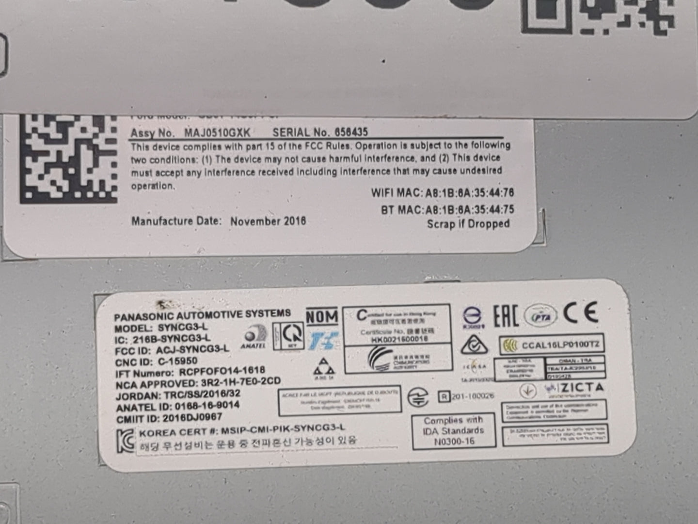 2019-2019 Ford Explorer Information Display Screen 1471590 - Oemusedautoparts1.com