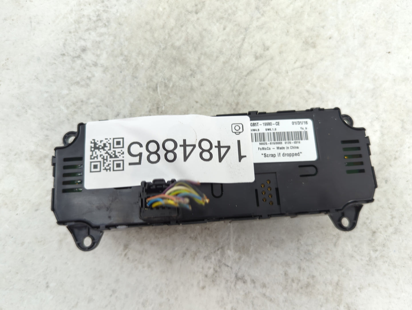 2017 Ford Explorer Climate Control Module Temperature AC/Heater Replacement P/N:GB5T-19980-CE Fits OEM Used Auto Parts - Oem
