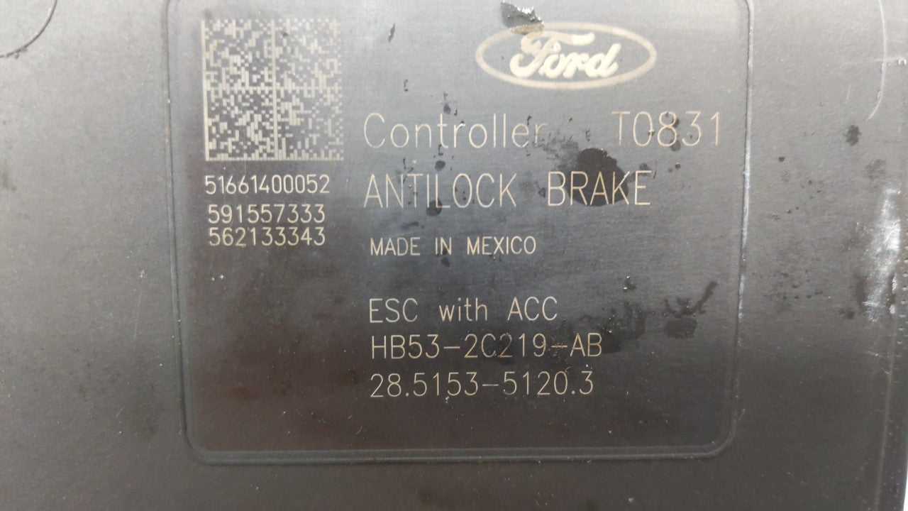 2016-2019 Ford Explorer ABS Pump Control Module Replacement P/N:FB53-2C405-AE HB53-2C405-AB Fits Fits 2016 2017 2018 2019 OE