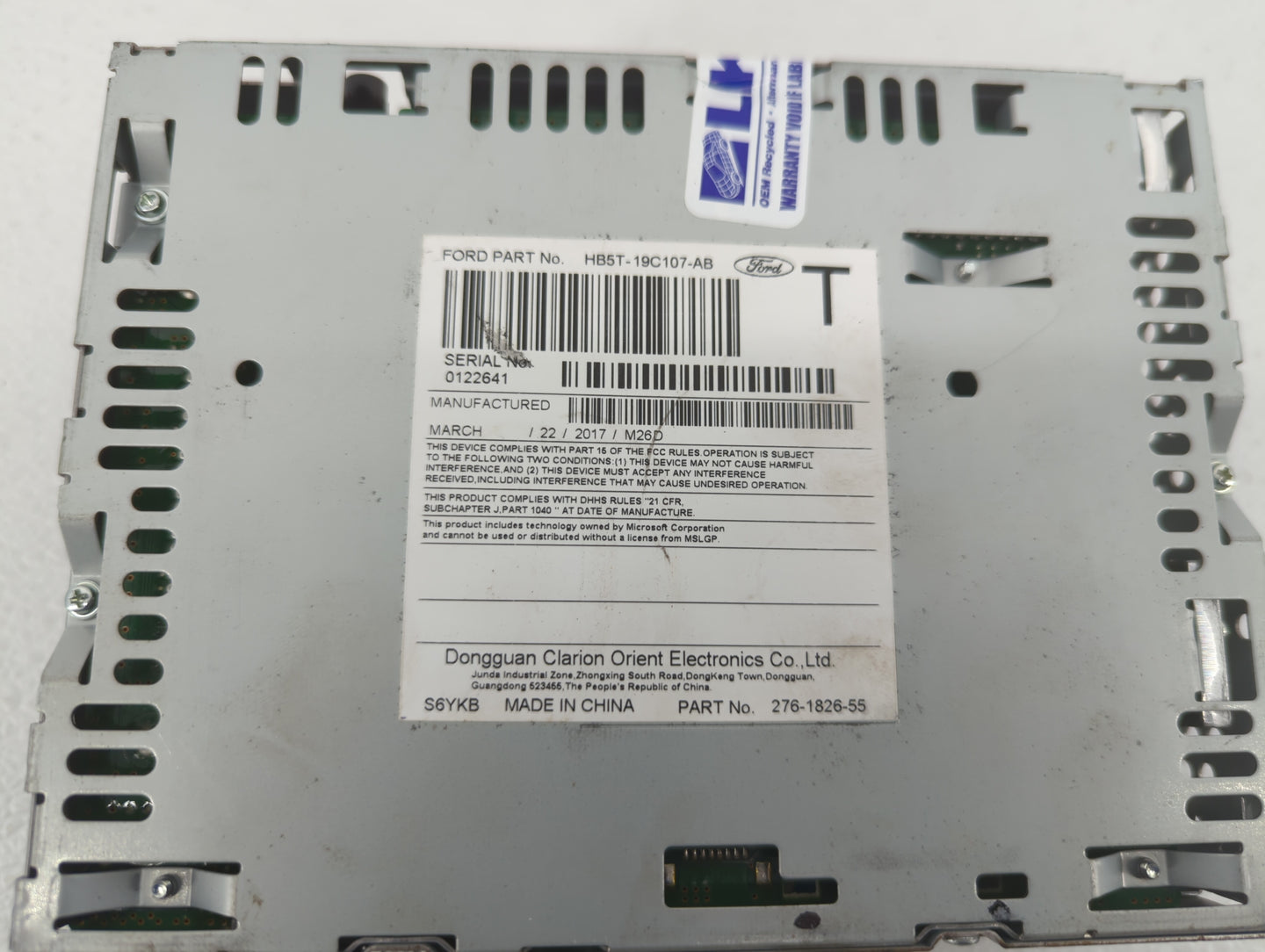2017 Ford Explorer Am Fm Cd Player Radio Receiver - Oemusedautoparts1.com
