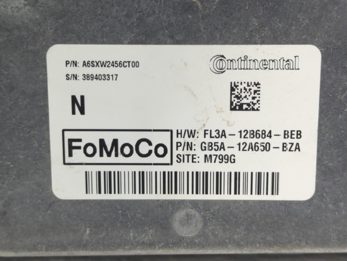 2016-2019 Ford Explorer PCM Engine Control Computer ECU ECM PCU OEM P/N:GB5A-12A650-BZA FL3A-12B684-BEB Fits OEM Used Auto P
