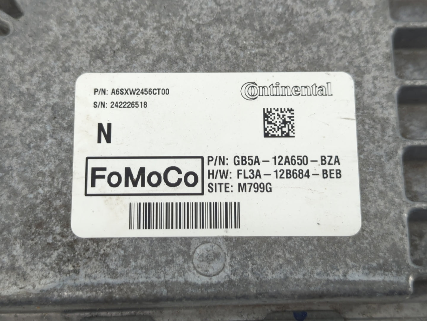 2016-2019 Ford Explorer PCM Engine Control Computer ECU ECM PCU OEM P/N:GB5A-12A650-BZA FL3A-12B684-BEB Fits OEM Used Auto P