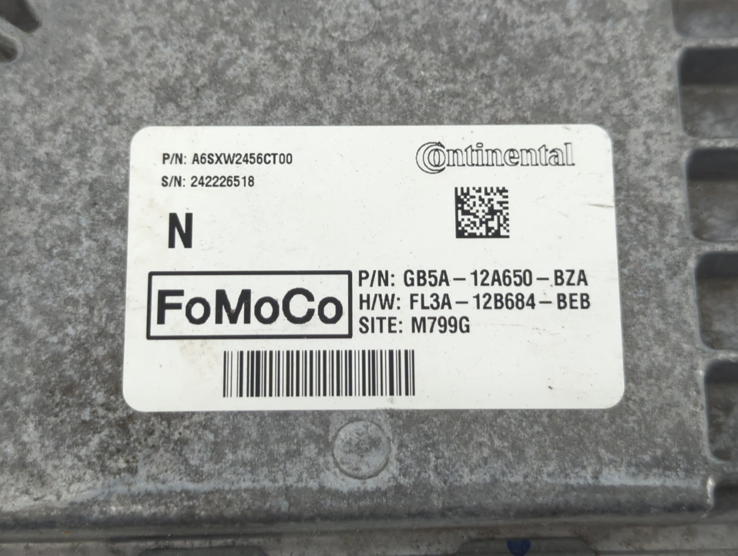2016-2019 Ford Explorer PCM Engine Control Computer ECU ECM PCU OEM P/N:GB5A-12A650-BZA FL3A-12B684-BEB Fits OEM Used Auto P