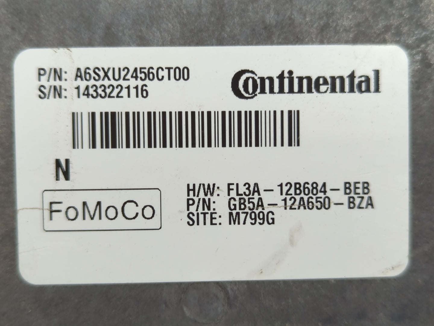 2016-2019 Ford Explorer PCM Engine Control Computer ECU ECM PCU OEM P/N:GB5A-12A650-BZA FL3A-12B684-BEB Fits OEM Used Auto P