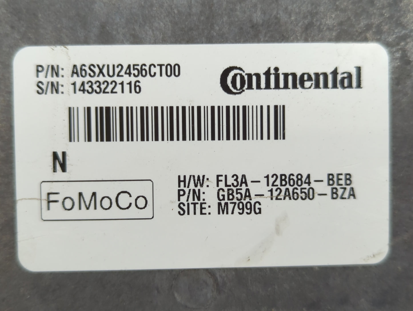 2016-2019 Ford Explorer PCM Engine Control Computer ECU ECM PCU OEM P/N:GB5A-12A650-BZA FL3A-12B684-BEB Fits OEM Used Auto P