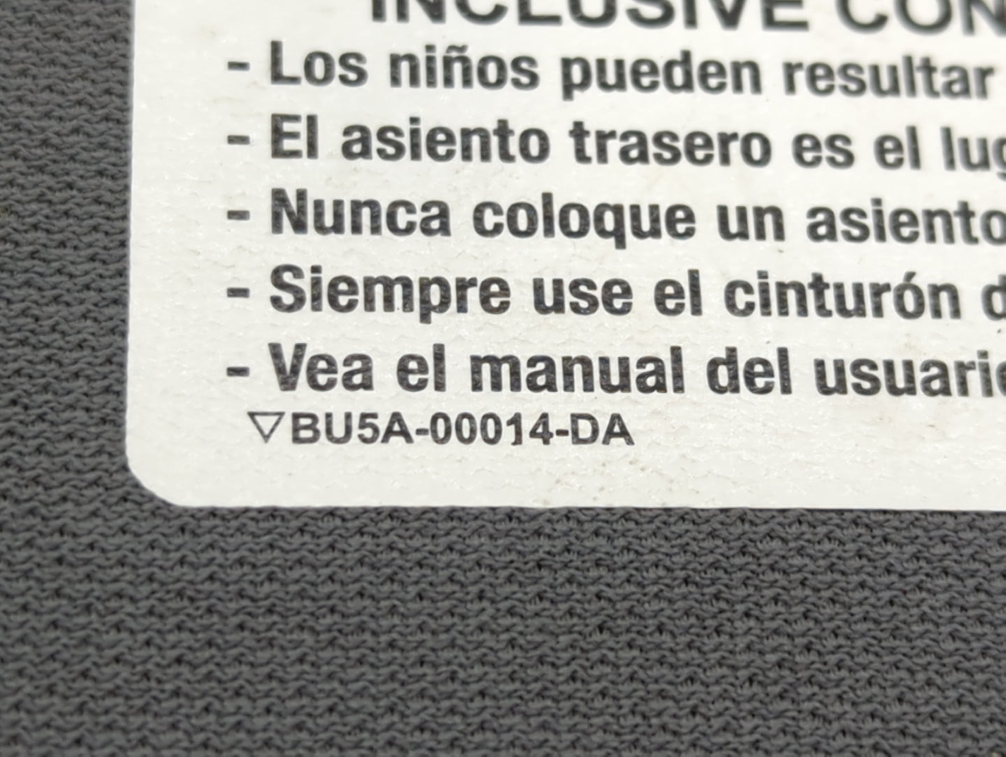 2017 Ford Explorer Sun Visor Shade Replacement Passenger Right Mirror Fits OEM Used Auto Parts - Oemusedautoparts1.com