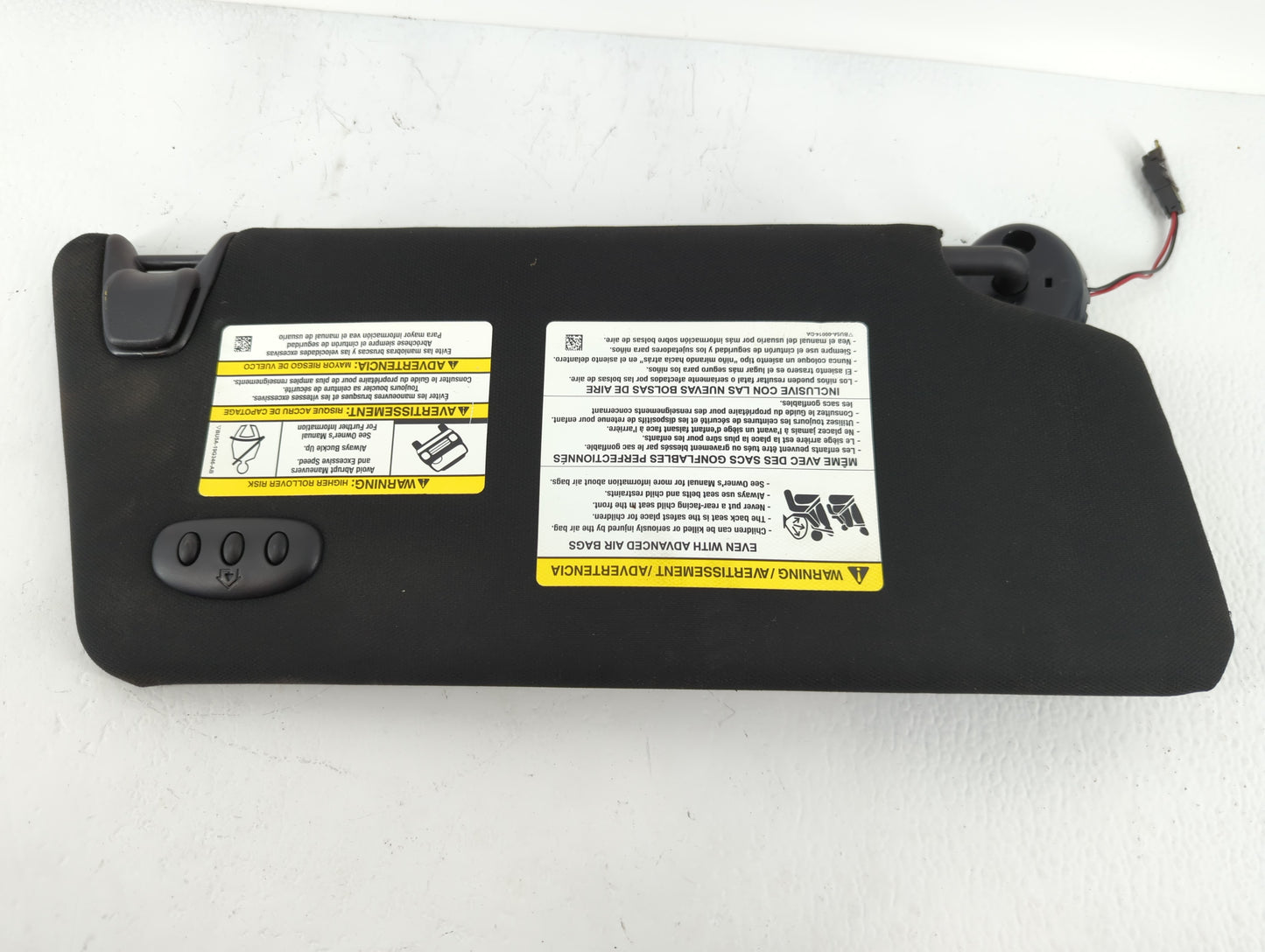 2017 Ford Explorer Sun Visor Shade Replacement Passenger Right Mirror Fits OEM Used Auto Parts - Oemusedautoparts1.com