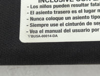 2017 Ford Explorer Sun Visor Shade Replacement Passenger Right Mirror Fits OEM Used Auto Parts - Oemusedautoparts1.com