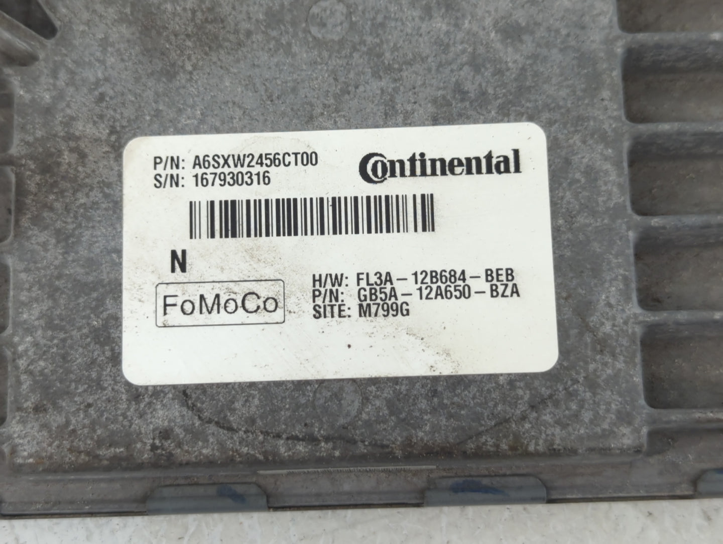 2016-2019 Ford Explorer PCM Engine Control Computer ECU ECM PCU OEM P/N:GB5A-12A650-BZA A6SXW2456CT00 Fits OEM Used Auto Par