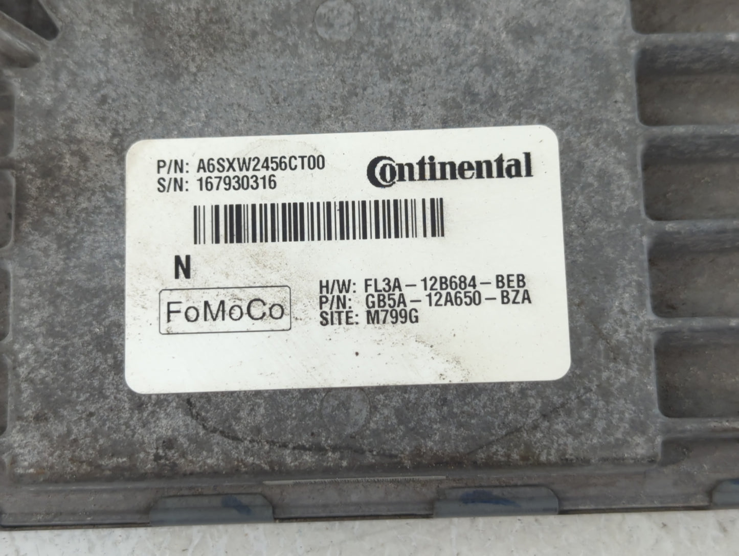 2016-2019 Ford Explorer PCM Engine Control Computer ECU ECM PCU OEM P/N:GB5A-12A650-BZA A6SXW2456CT00 Fits OEM Used Auto Par