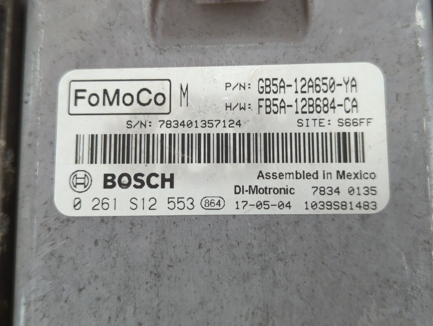 2016-2019 Ford Explorer PCM Engine Control Computer ECU ECM PCU OEM P/N:FB5A-12A684-CA GB5A-12A650-YA Fits OEM Used Auto Par