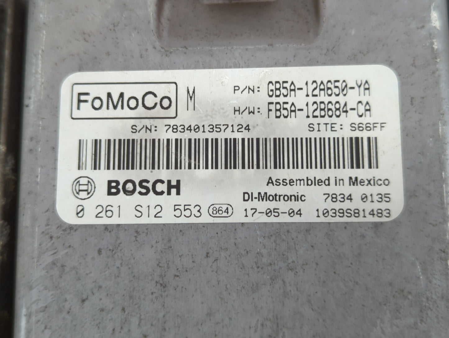 2016-2019 Ford Explorer PCM Engine Control Computer ECU ECM PCU OEM P/N:FB5A-12A684-CA GB5A-12A650-YA Fits OEM Used Auto Par