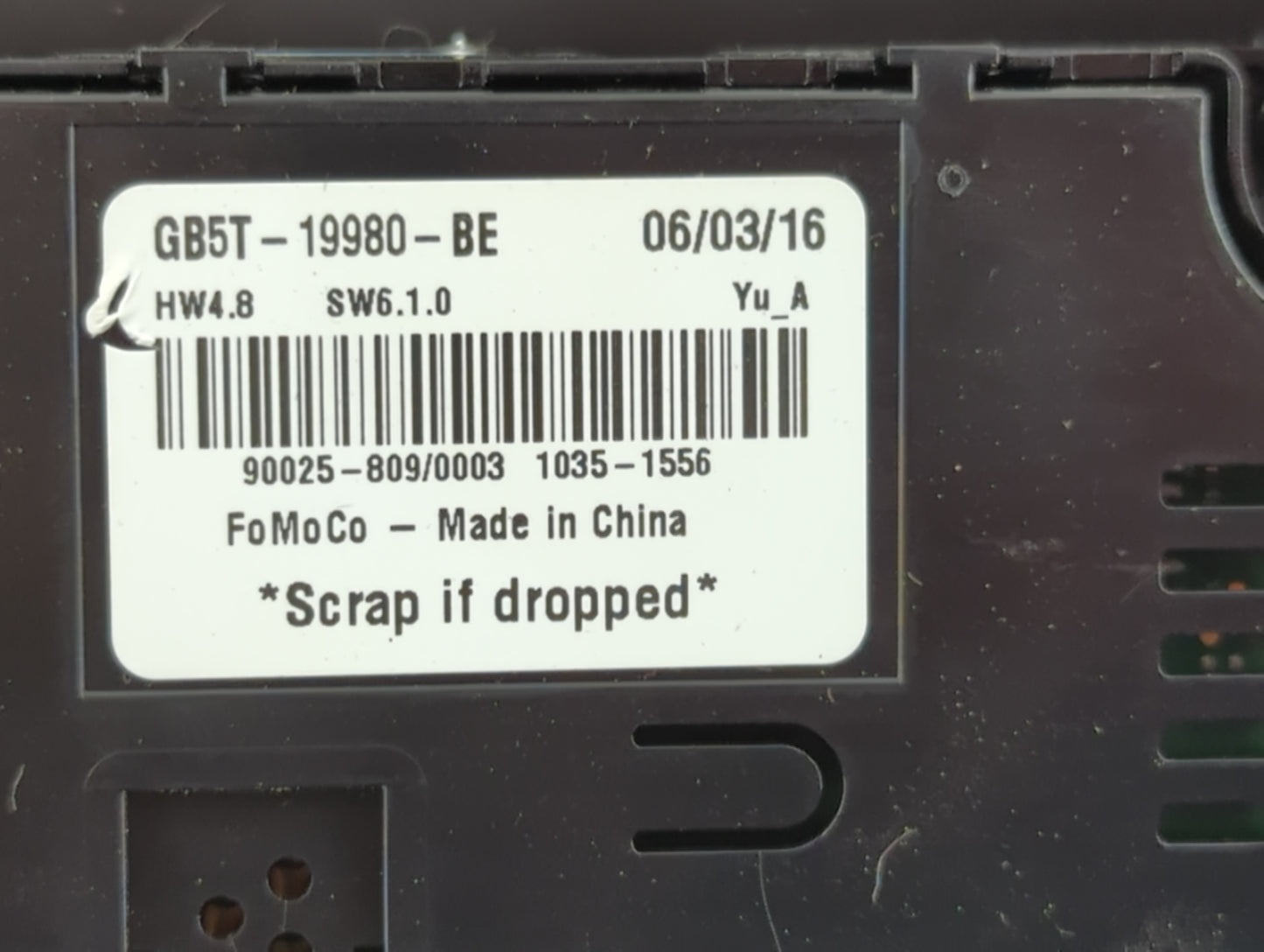 2017 Ford Explorer Climate Control Module Temperature AC/Heater Replacement P/N:GB5T-19980-BE Fits OEM Used Auto Parts - Oem