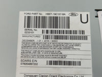 2016-2017 Ford Explorer Radio AM FM Cd Player Receiver Replacement P/N:HB5T-19C107-BA Fits Fits 2016 2017 OEM Used Auto Part