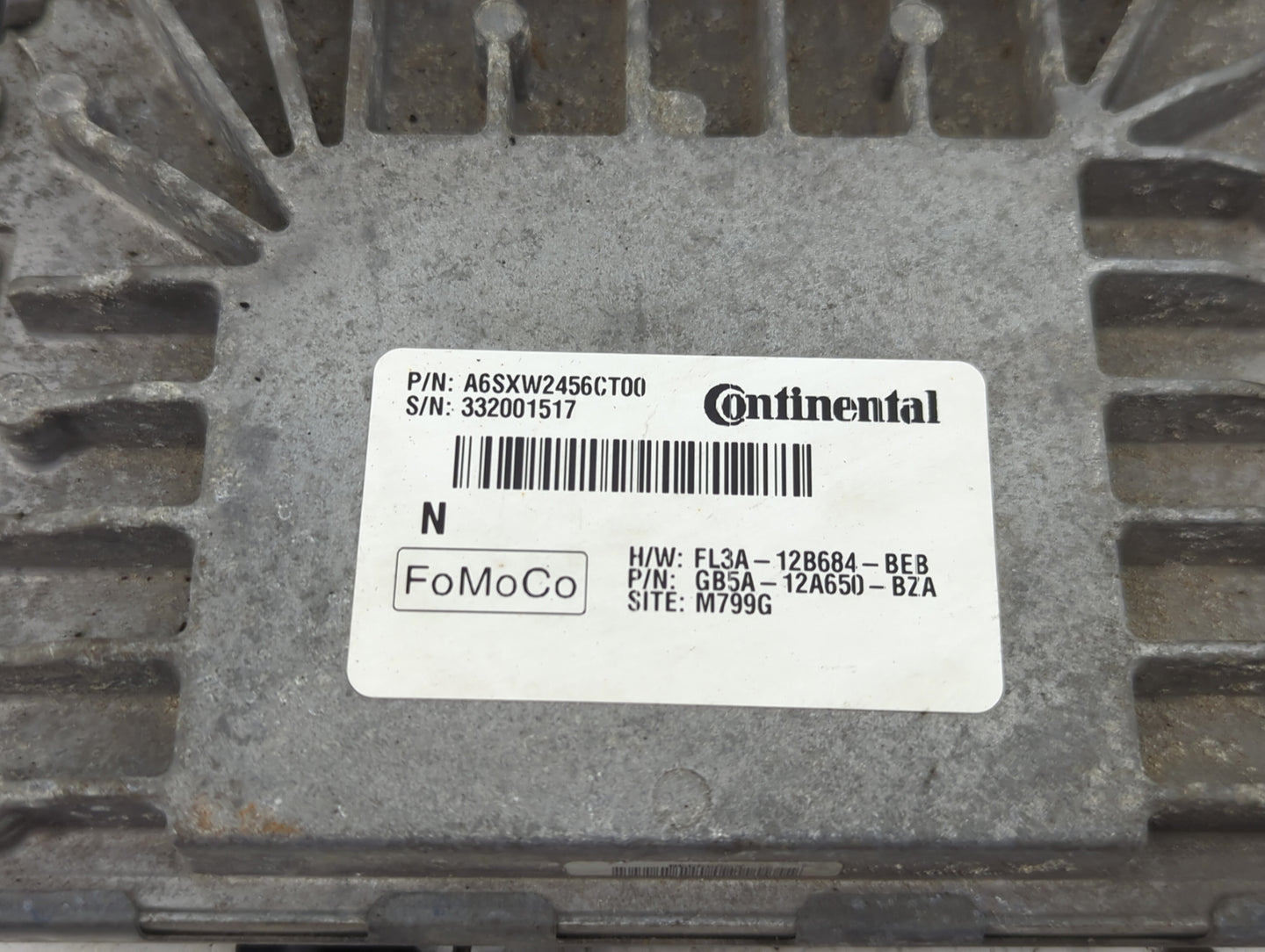 2016-2019 Ford Explorer PCM Engine Control Computer ECU ECM PCU OEM P/N:GB5A-12A650-BZA A6SXW2456CT00 Fits OEM Used Auto Par