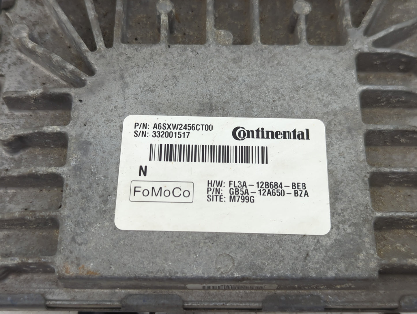 2016-2019 Ford Explorer PCM Engine Control Computer ECU ECM PCU OEM P/N:GB5A-12A650-BZA A6SXW2456CT00 Fits OEM Used Auto Par