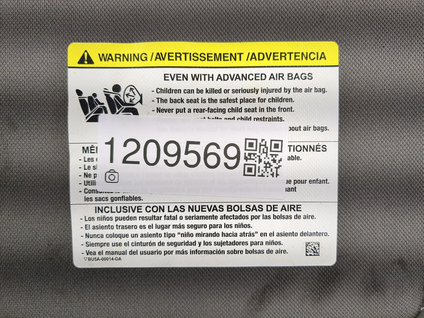 2015-2017 Ford F-150 Sun Visor Shade Replacement Passenger Right Mirror Fits Fits 2015 2016 2017 OEM Used Auto Parts - Oemus