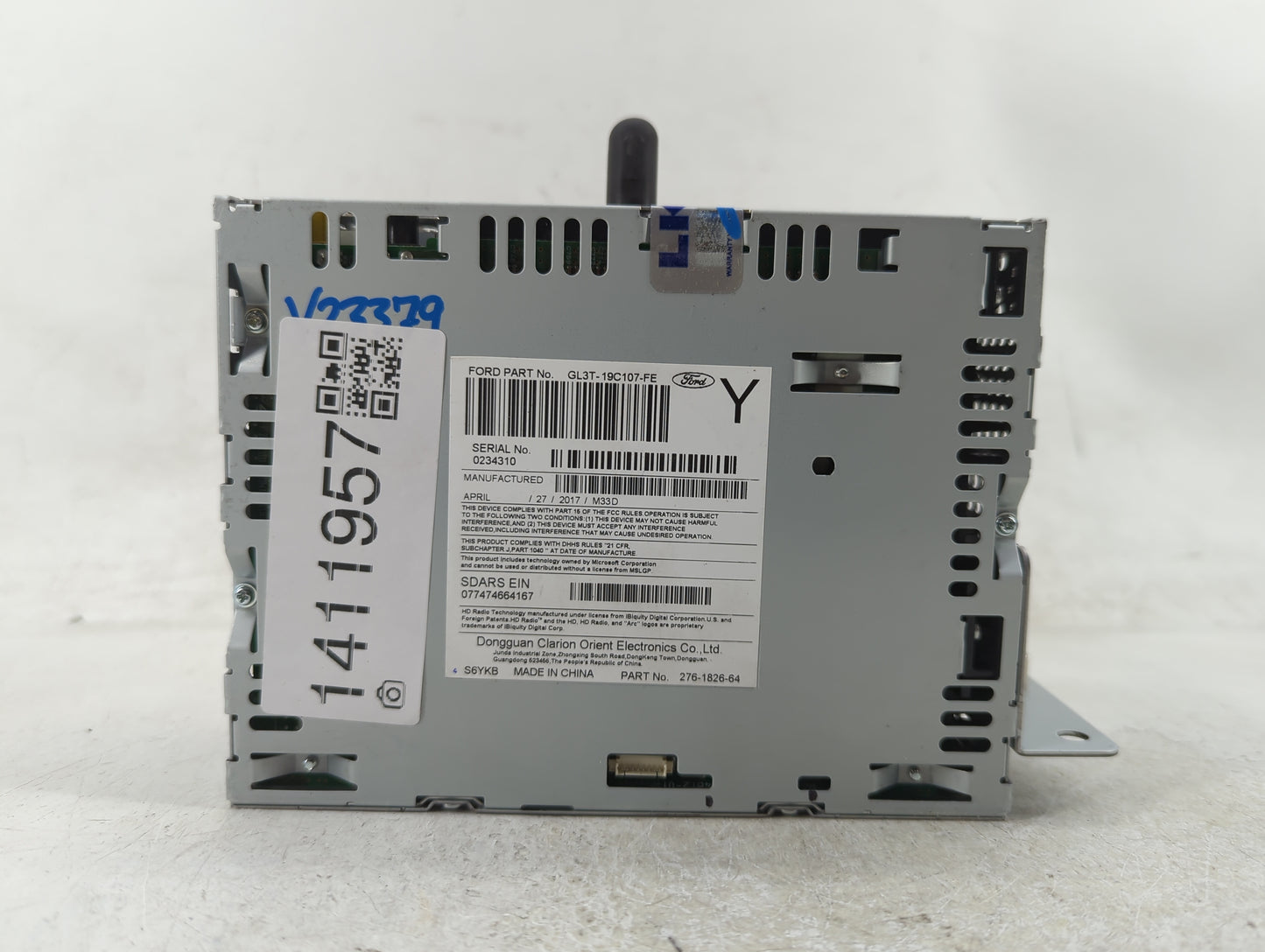 2016-2018 Ford F-150 Radio AM FM Cd Player Receiver Replacement P/N:GL3T-19C107-FE Fits Fits 2016 2017 2018 OEM Used Auto Pa