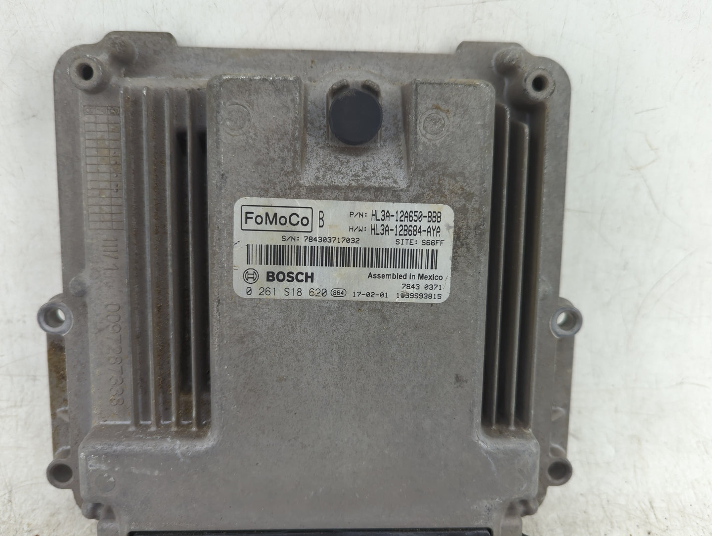 2017-2018 Ford F-150 PCM Engine Control Computer ECU ECM PCU OEM P/N:HL3A-12A650-BBB 0 261 S18 620 Fits Fits 2017 2018 OEM U