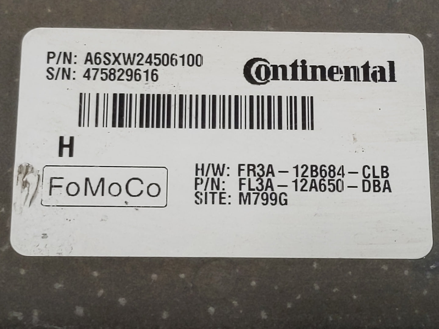 2015-2017 Ford F-150 PCM Engine Control Computer ECU ECM PCU OEM P/N:A6SXW24506100 FL3A-12A650-DBA Fits OEM Used Auto Parts 