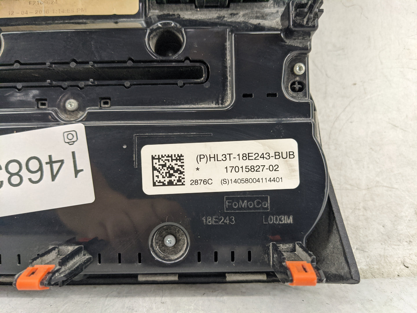 2017-2017 Ford F-150 Radio Control Panel 1468351 - Oemusedautoparts1.com