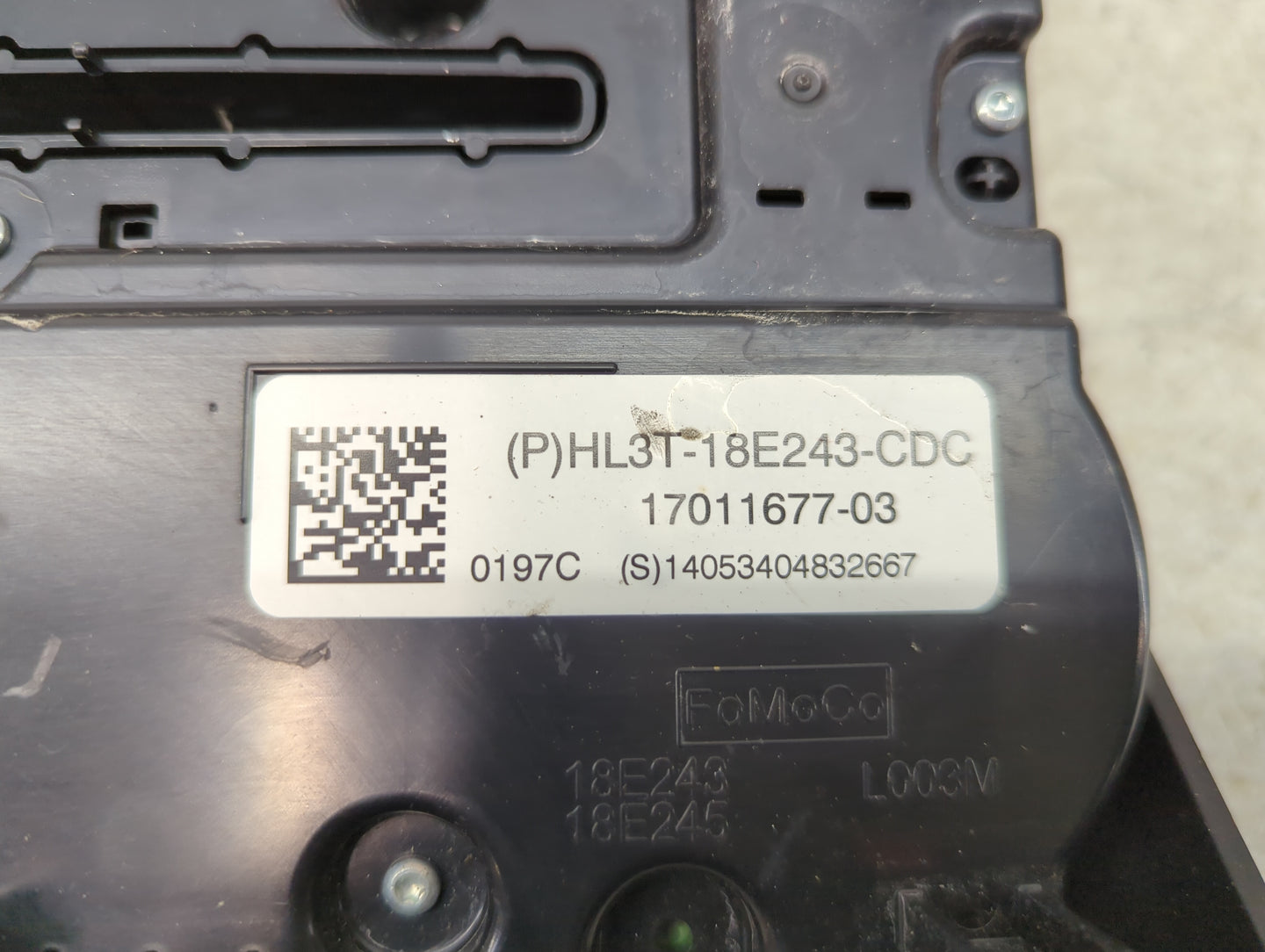 2017 Ford F-150 Climate Control Module Temperature AC/Heater Replacement P/N:HL3T-18E243-CDC HL3T-18E245-BDA, HL3T-18E245-BD
