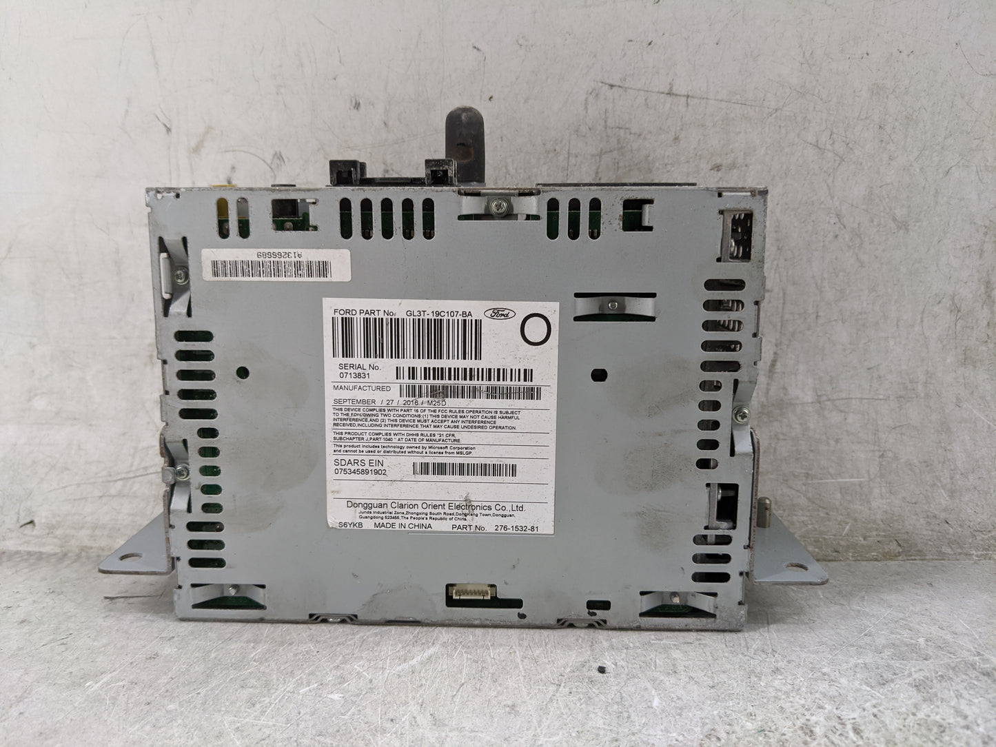 2016 Ford F-150 Radio AM FM Cd Player Receiver Replacement P/N:PU-3640P-C GL3T-19C107-BA Fits OEM Used Auto Parts - Oemuseda