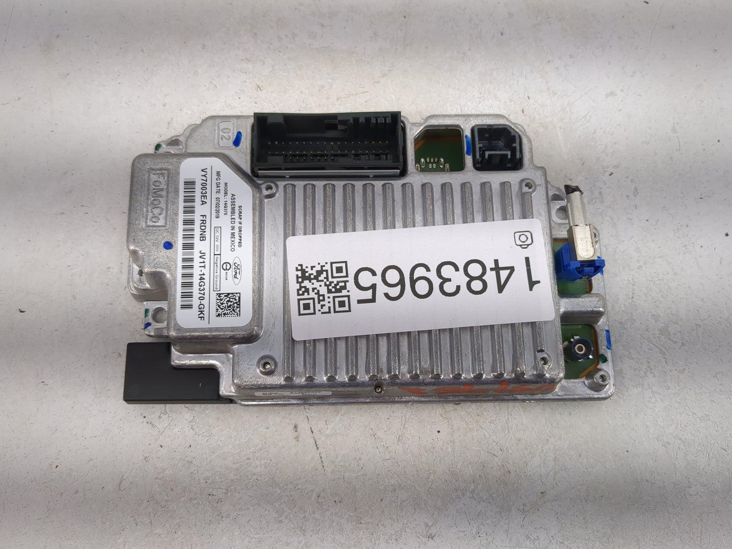 2017 Ford F-150 Information-gps-tv Control Module - Oemusedautoparts1.com