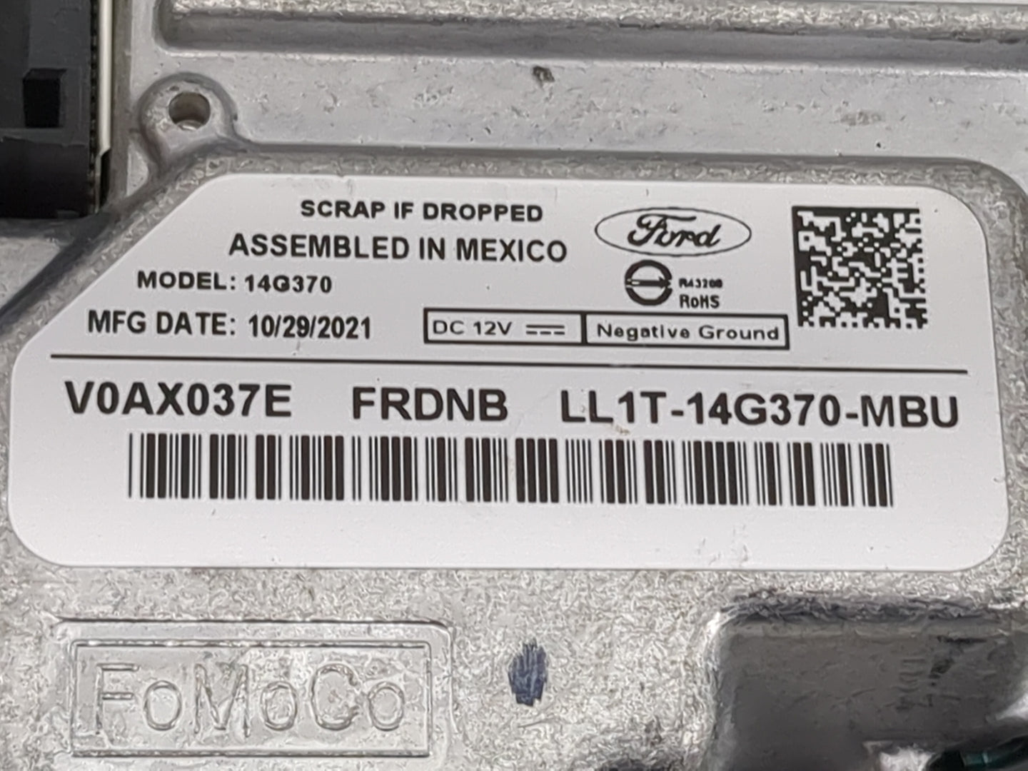2016-2017 Ford F-150 Information-gps-tv Control Module - Oemusedautoparts1.com