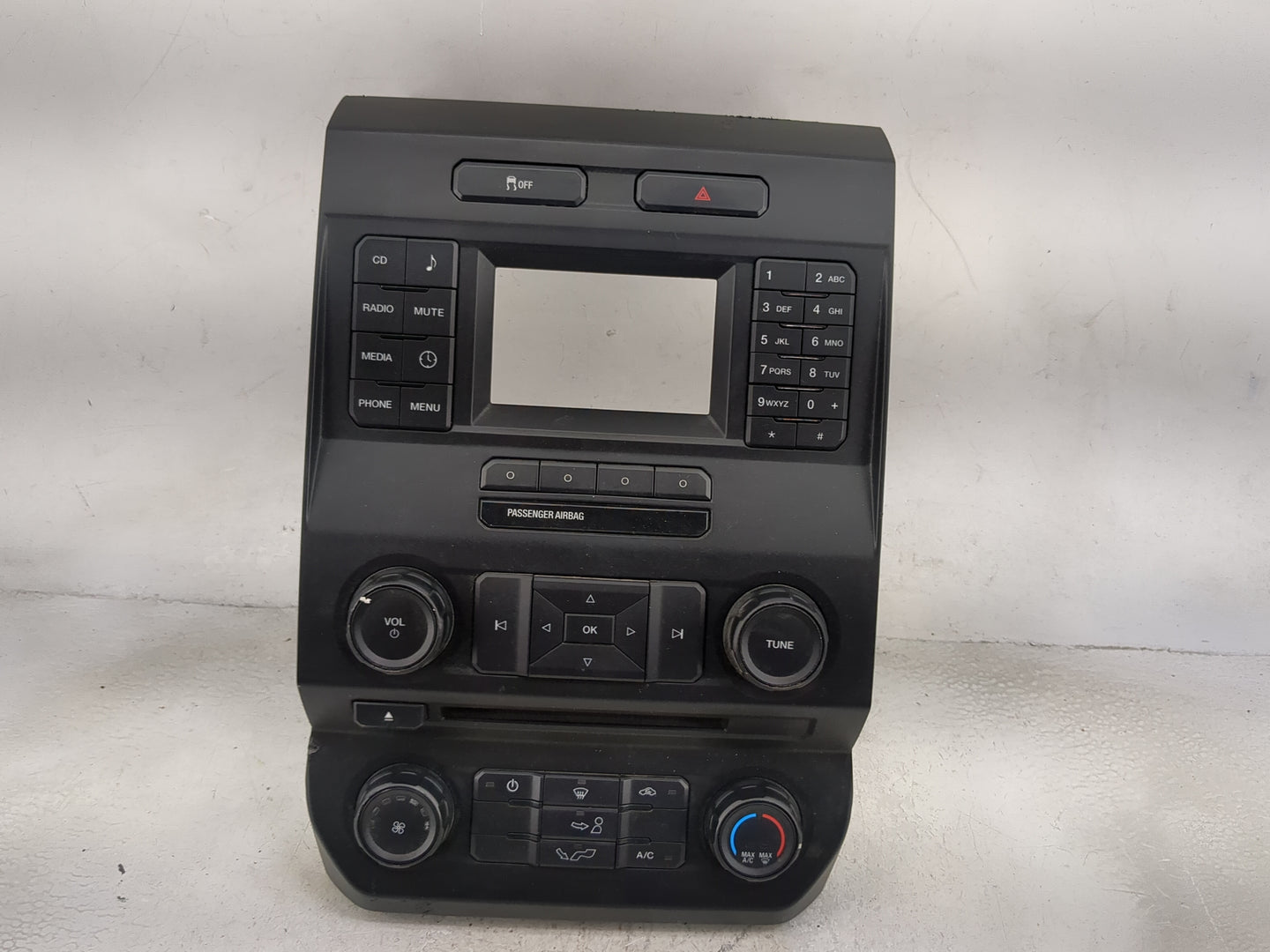 2017-2017 Ford F-150 Radio Control Panel Black - Oemusedautoparts1.com