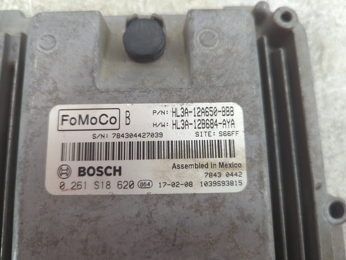 2017-2018 Ford F-150 PCM Engine Control Computer ECU ECM PCU OEM P/N:HL3A-12A650-BBB HL3A-12B684-AYA, 0261S18620 Fits 2017 2