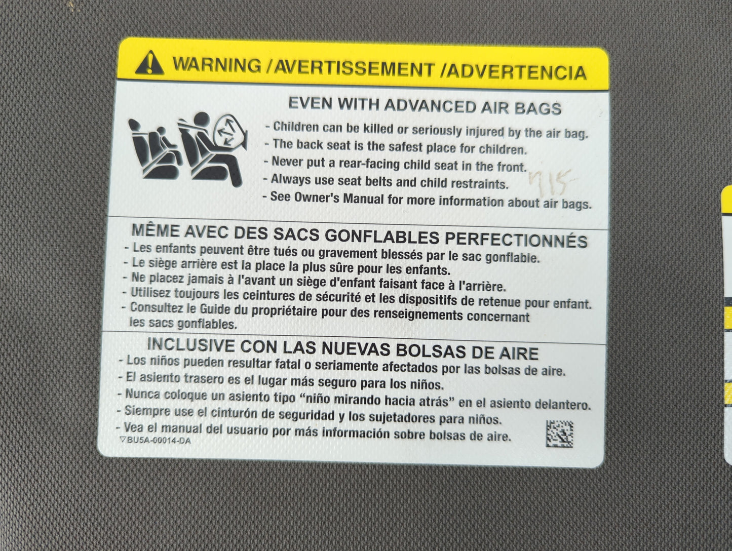 2015-2017 Ford F-150 Sun Visor Shade Replacement Passenger Right Mirror Fits Fits 2015 2016 2017 OEM Used Auto Parts - Oemus