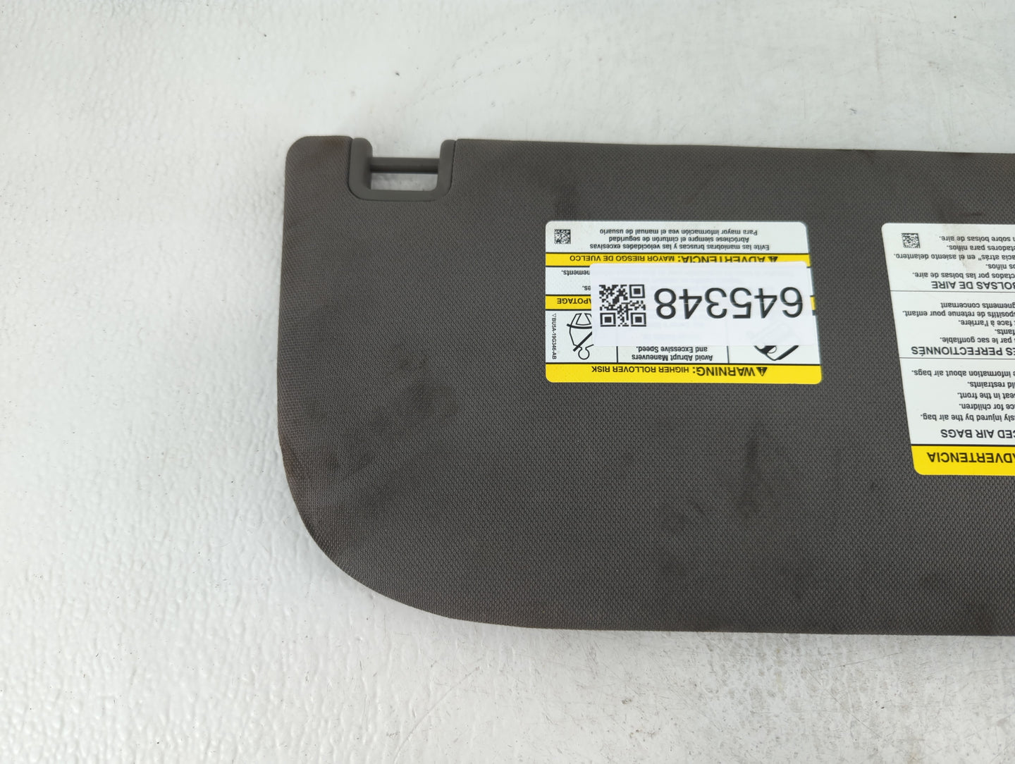 2015-2017 Ford F-150 Sun Visor Shade Replacement Passenger Right Mirror Fits Fits 2015 2016 2017 OEM Used Auto Parts - Oemus