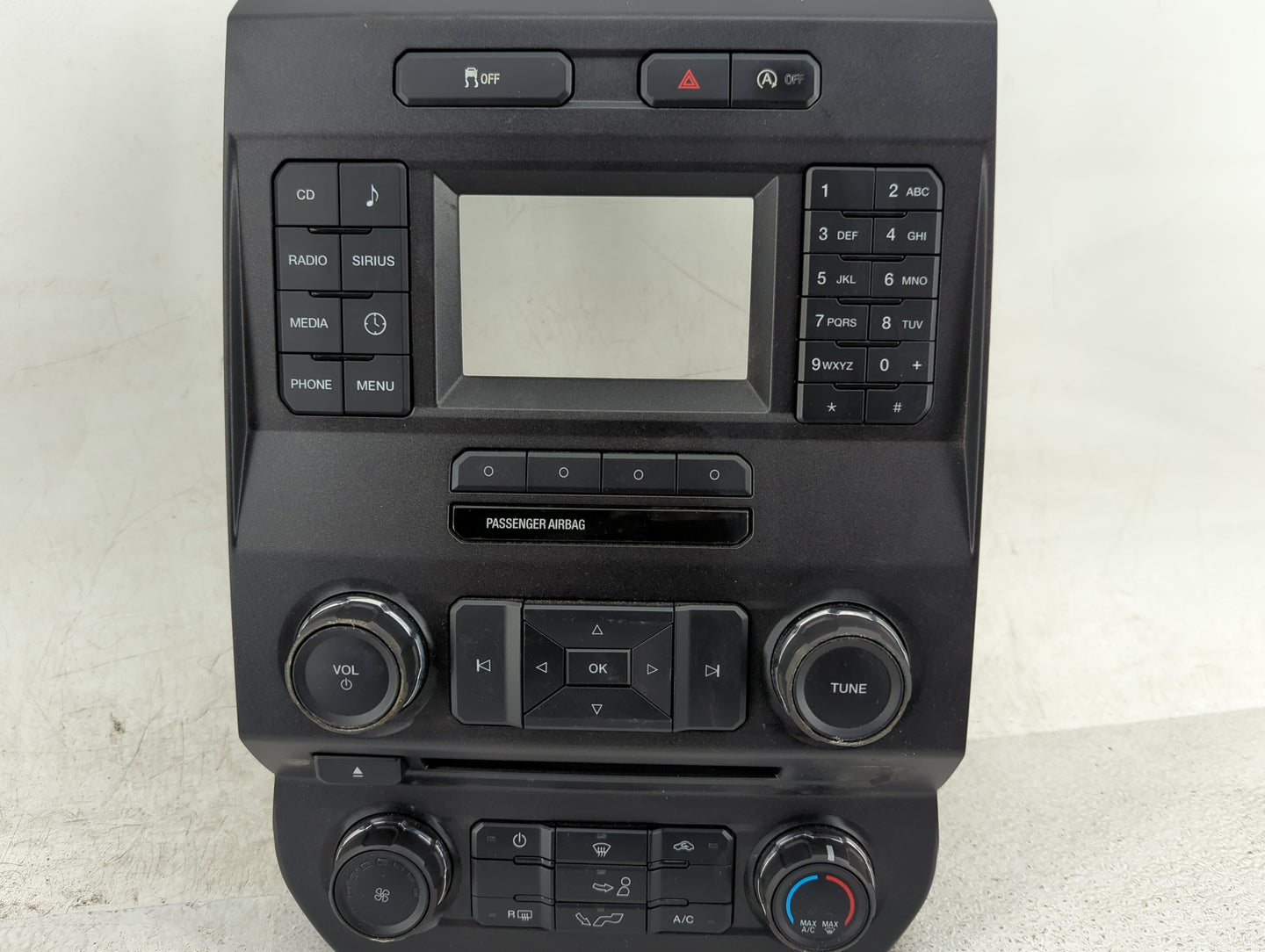 2017 Ford F150 Radio AM FM Cd Player Receiver Replacement P/N:HL3T-18E243-BUA HL3T-18E243-BUB Fits OEM Used Auto Parts - Oem