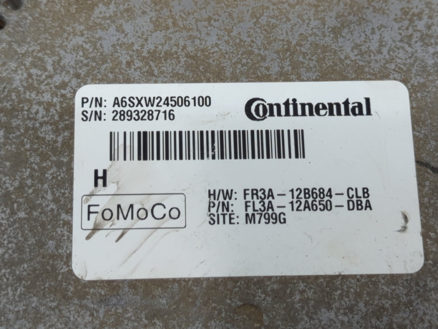 2017 Ford F150 PCM Engine Control Computer ECU ECM PCU OEM P/N:A6SXW24506100 FR3A-12B684-CLB Fits Fits 2015 2016 2018 2019 O