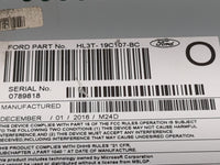 2017 Ford F150 Radio AM FM Cd Player Receiver Replacement P/N:PU-3640P-E HL3T-19C107-BC Fits Fits 2016 2018 OEM Used Auto Pa