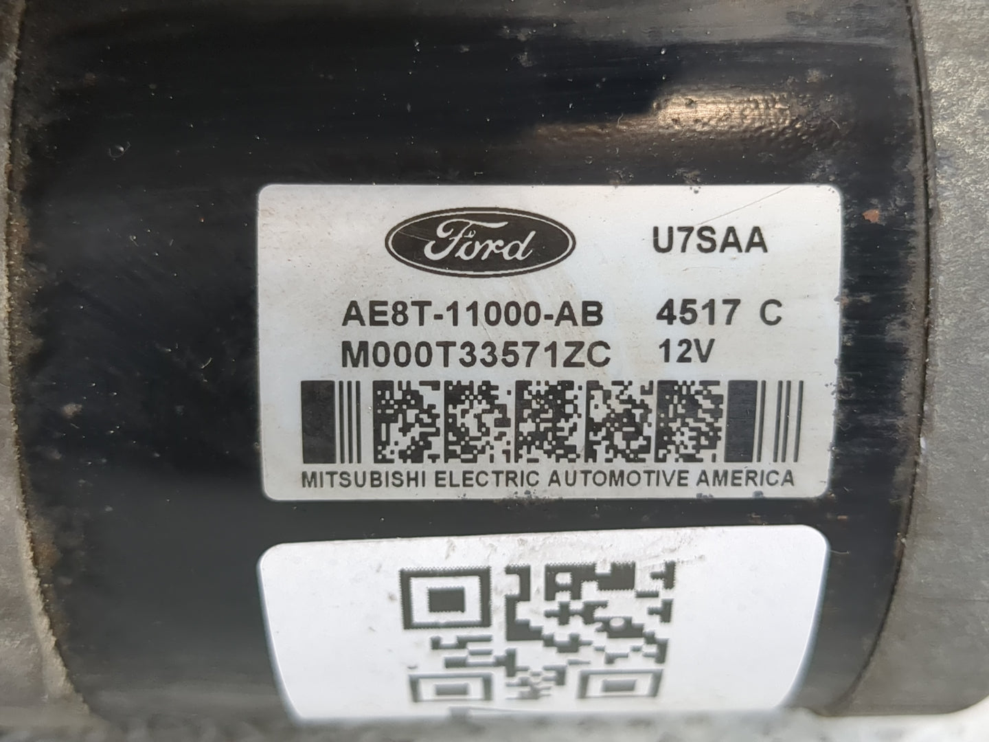 2011-2019 Ford Fiesta Car Starter Motor Solenoid OEM P/N:AE8T-11000-AB Fits Fits 2011 2012 2013 2014 2015 2016 2017 2018 201