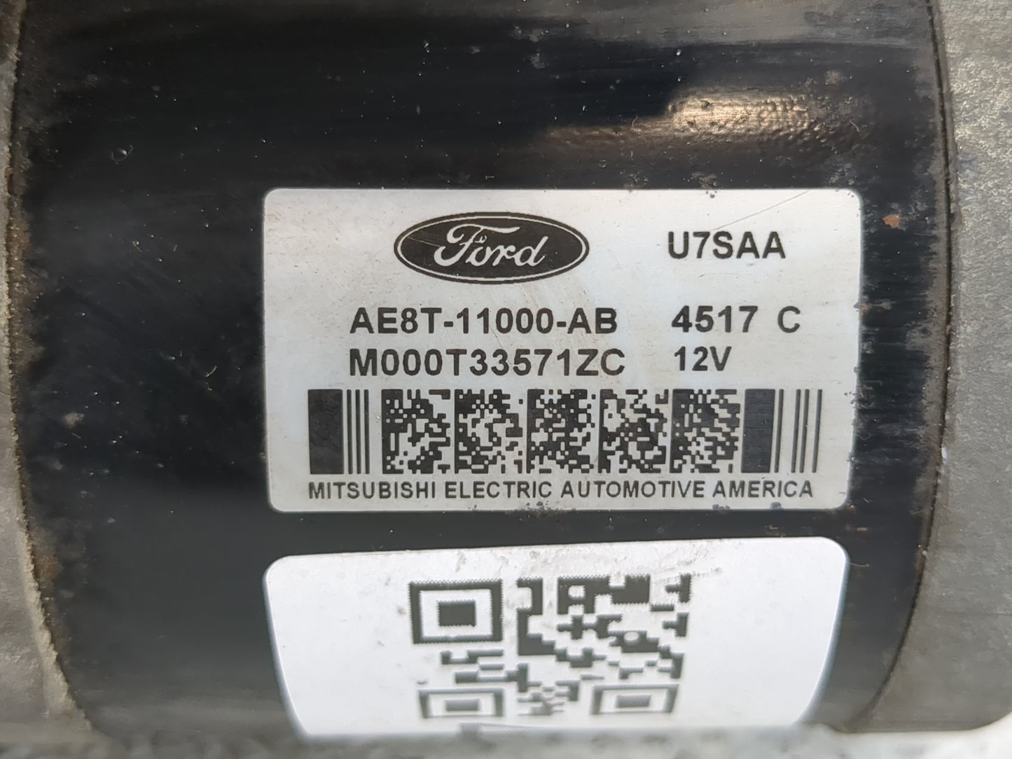 2011-2019 Ford Fiesta Car Starter Motor Solenoid OEM P/N:AE8T-11000-AB Fits Fits 2011 2012 2013 2014 2015 2016 2017 2018 201