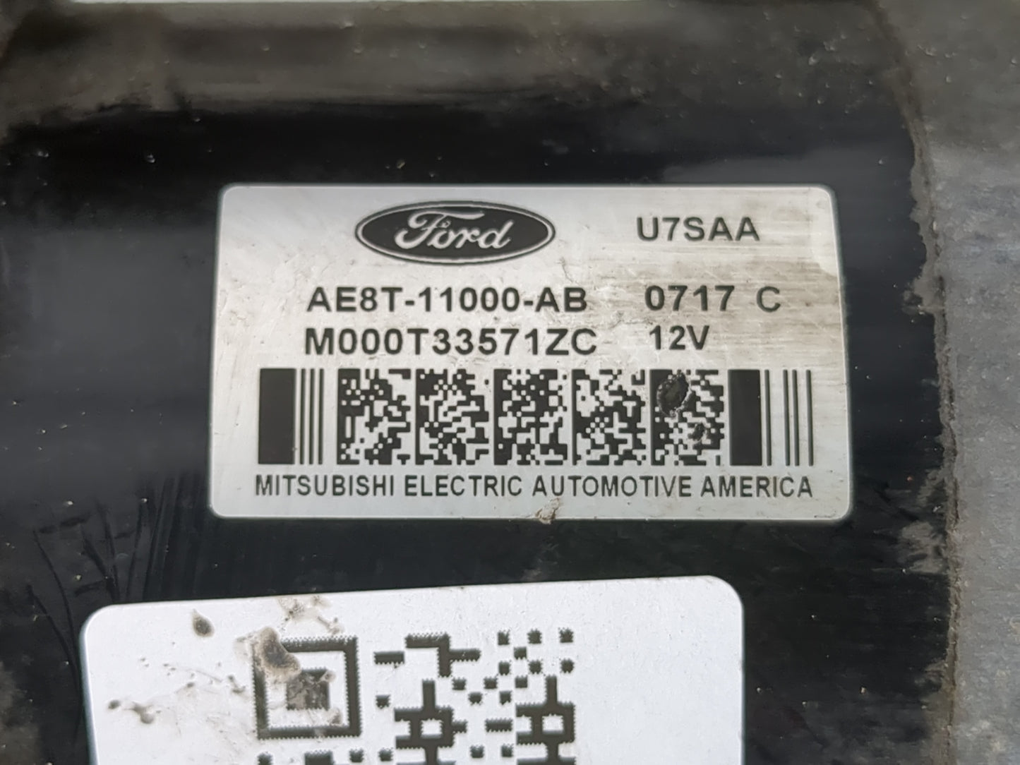 2011-2019 Ford Fiesta Car Starter Motor Solenoid OEM P/N:M000T33571ZC AE8T-11000-AB Fits OEM Used Auto Parts - Oemusedautopa