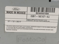 2016-2018 Ford Fiesta Radio AM FM Cd Player Receiver Replacement P/N:D2BT-19C107-AJ Fits Fits 2016 2017 2018 OEM Used Auto P