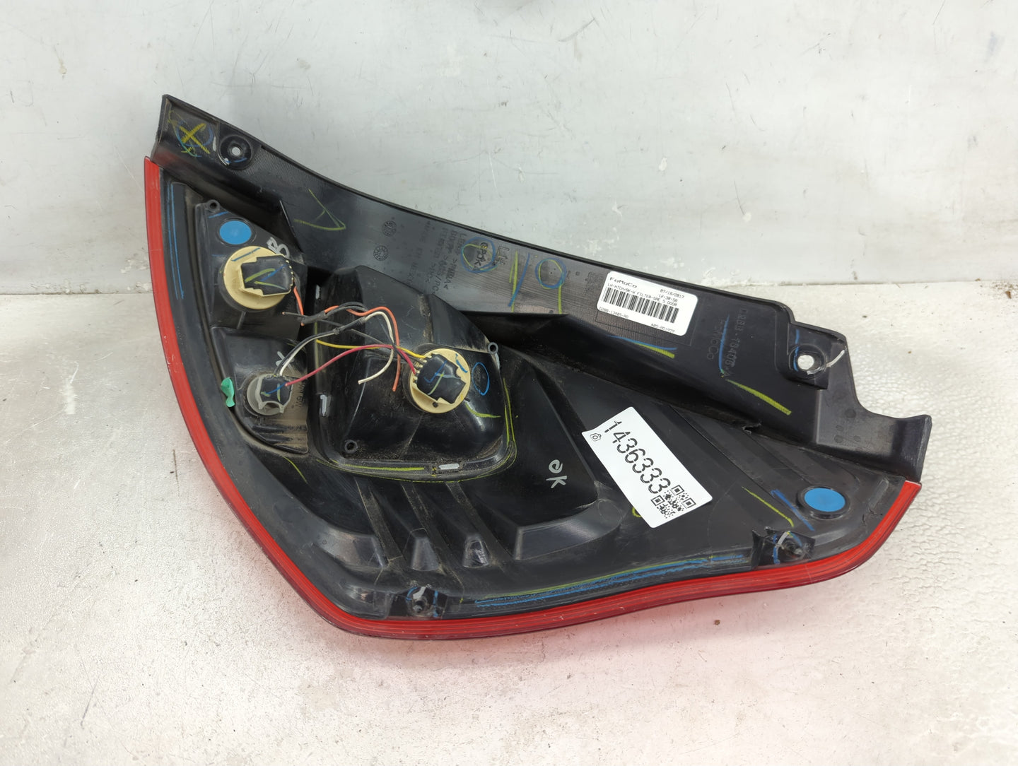 2014-2019 Ford Fiesta Tail Light Assembly Driver Left OEM P/N:D2BB-13405-AD Fits Fits 2014 2015 2016 2017 2018 2019 OEM Used