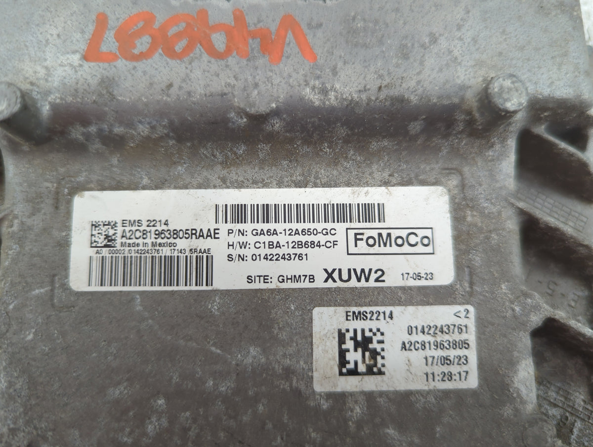 2016-2018 Ford Fiesta PCM Engine Control Computer ECU ECM PCU OEM P/N:A2C81963805RAAE GA6A-12A650-GC Fits Fits 2016 2017 201