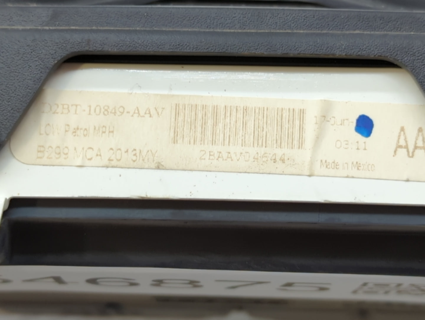 2017-2019 Ford Fiesta Instrument Cluster Speedometer Gauges P/N:D2BT-10849-AAV Fits Fits 2017 2018 2019 OEM Used Auto Parts 