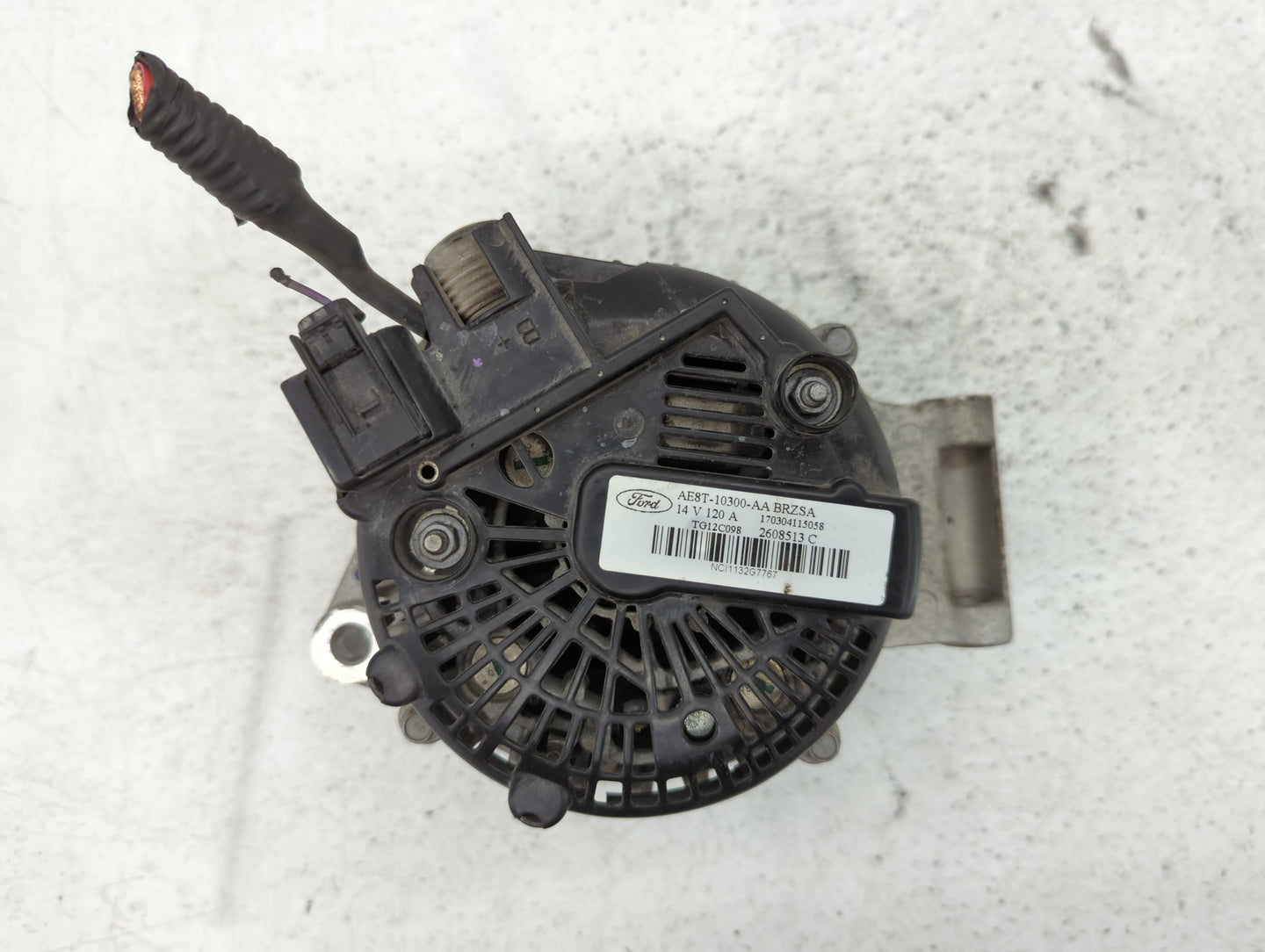 2011-2019 Ford Fiesta Alternator Replacement Generator Charging Assembly Engine OEM P/N:2608513 C AE8T-10300-AA Fits OEM Use