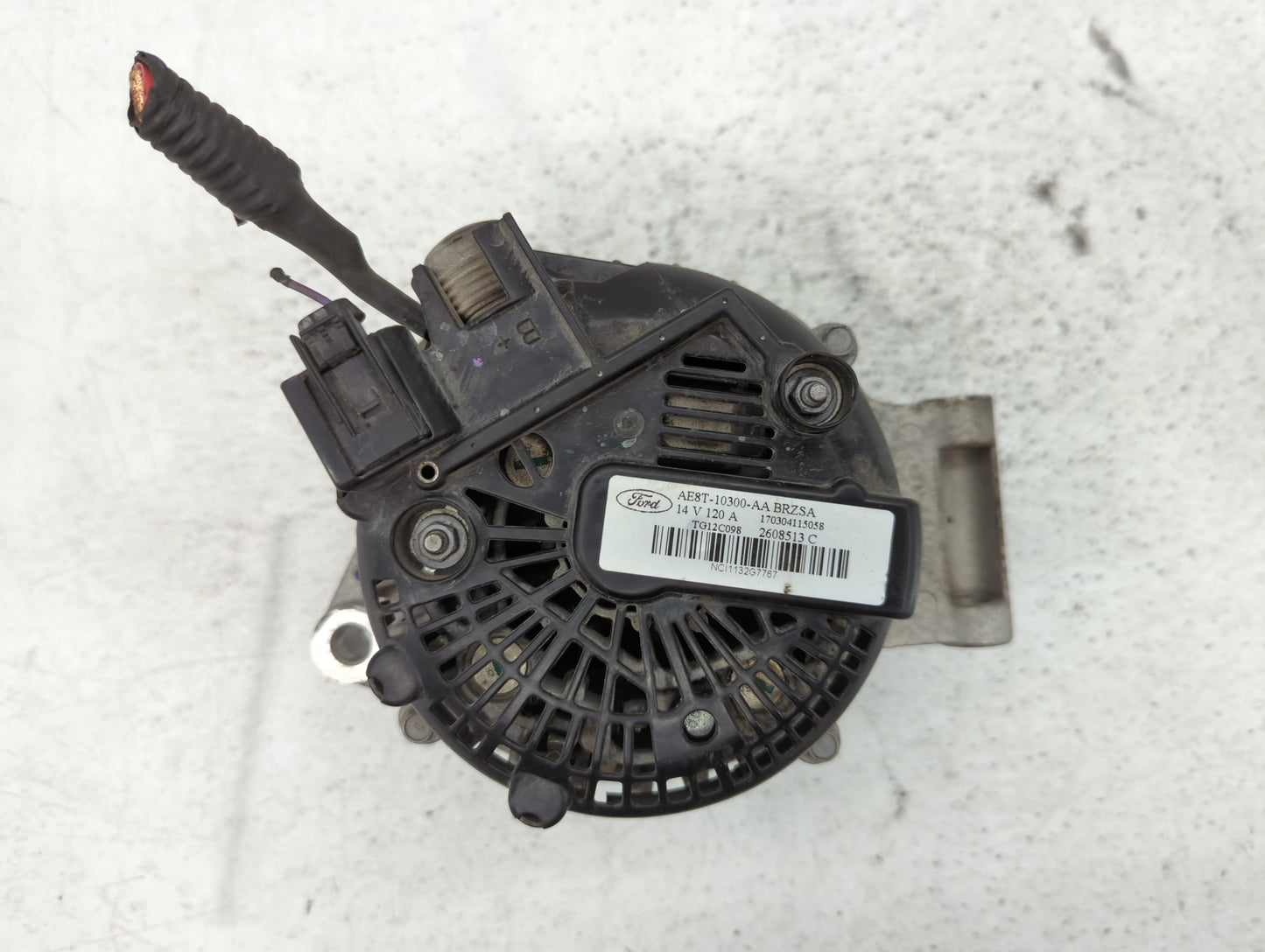 2011-2019 Ford Fiesta Alternator Replacement Generator Charging Assembly Engine OEM P/N:2608513 C AE8T-10300-AA Fits OEM Use