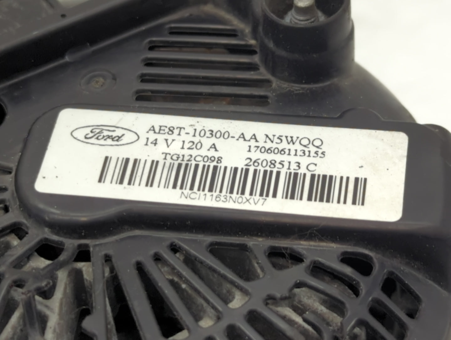 2011-2019 Ford Fiesta Alternator Replacement Generator Charging Assembly Engine OEM P/N:AE8T-10300-AA Fits OEM Used Auto Par