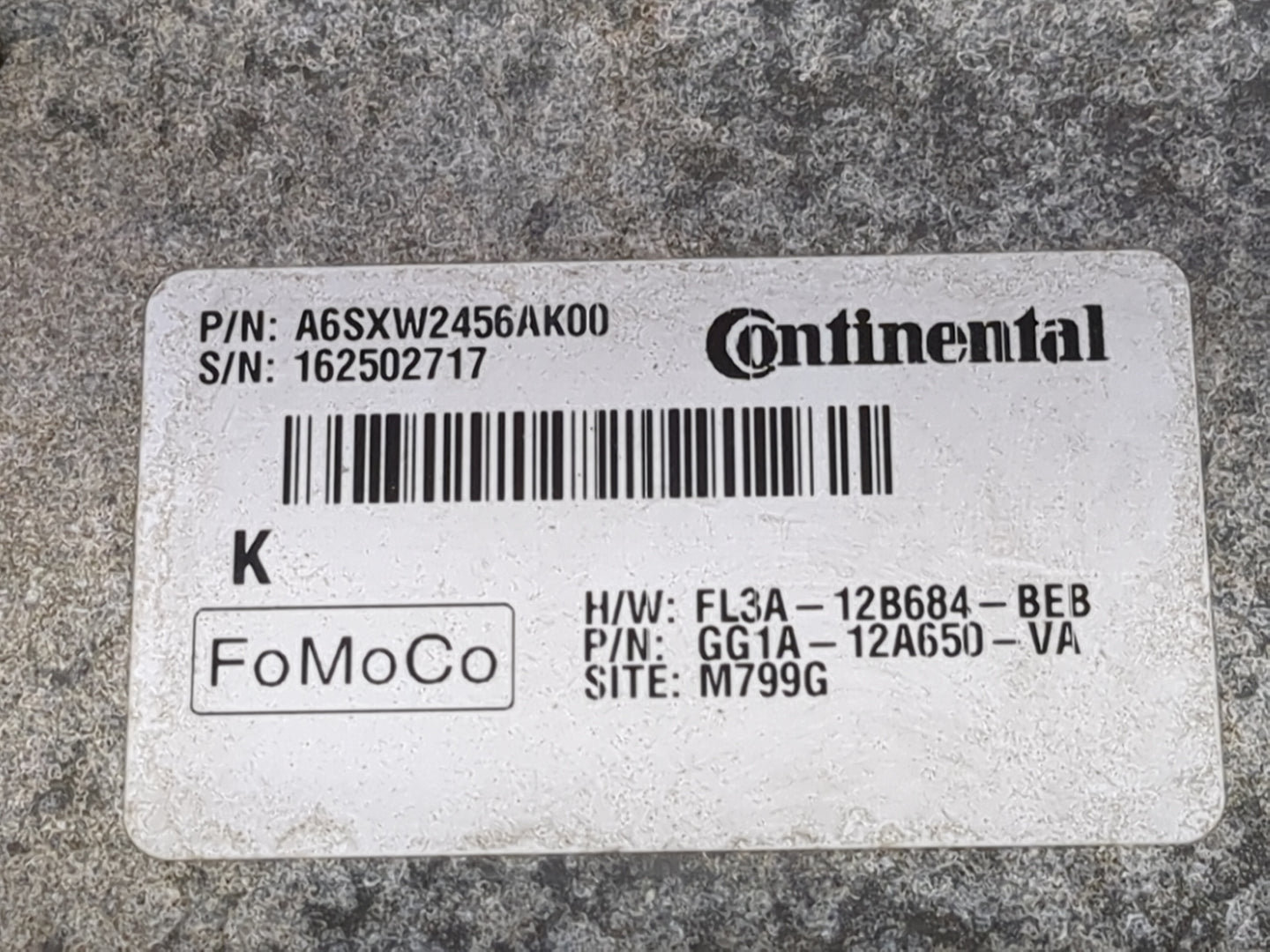 2016-2019 Ford Flex PCM Engine Control Computer ECU ECM PCU OEM P/N:A6SXW2456AK00 FL3A-12B684-BEB Fits OEM Used Auto Parts -