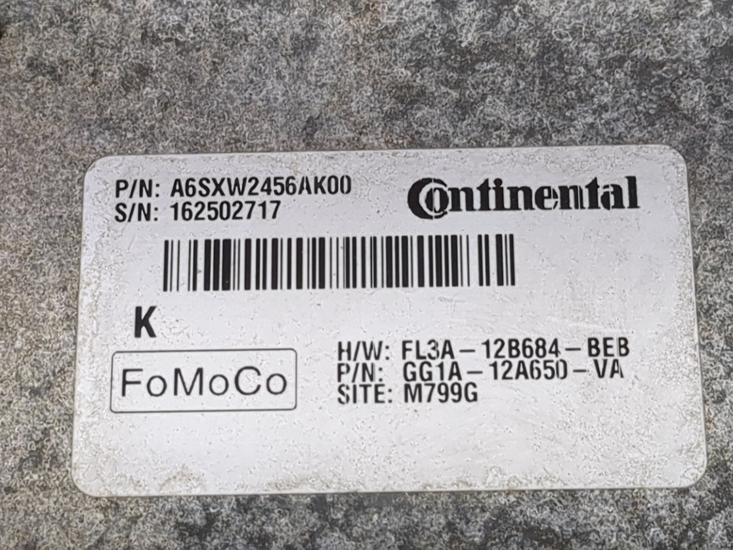 2016-2019 Ford Flex PCM Engine Control Computer ECU ECM PCU OEM P/N:A6SXW2456AK00 FL3A-12B684-BEB Fits OEM Used Auto Parts -