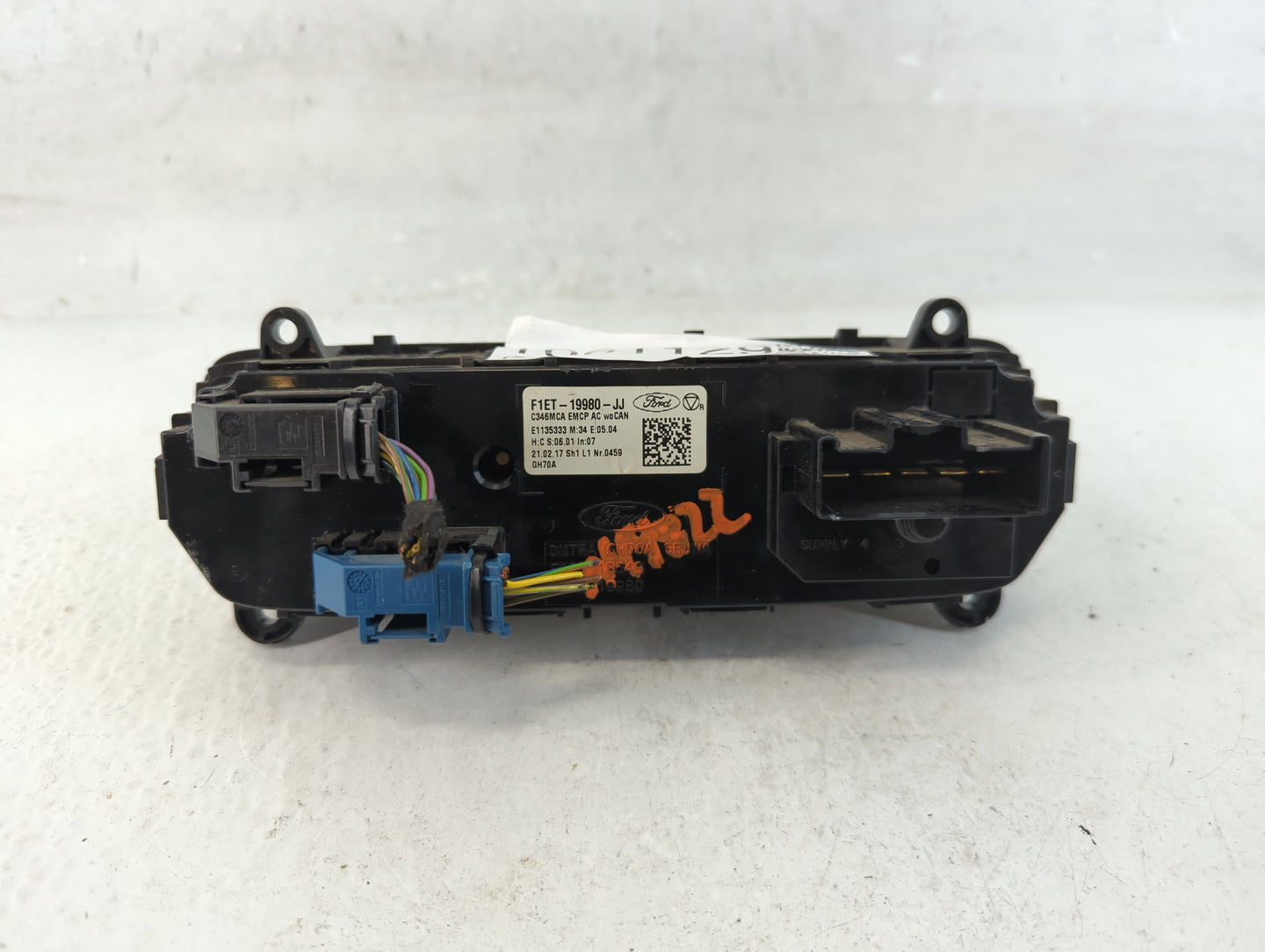 2015-2018 Ford Focus Climate Control Module Temperature AC/Heater Replacement P/N:F1ET-19980-JJ Fits Fits 2015 2016 2017 201